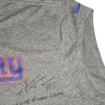 Alex Tanney 2018 Game Worn & Signed Official Gray New York Giants Nike Dri-Fit Large Sleeveless - Image 5