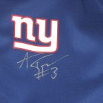 Alex Tanney 2018 Practice Worn & Signed Official Blue New York Giants #3 Nike XL Sweatpants