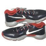 AJ Francis New England Patriots 2013 Rookie Training Worn Blue, Red & White Nike Lunar TR1 Sneakers - Image 2