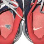 AJ Francis New England Patriots 2013 Rookie Training Worn Blue, Red & White Nike Lunar TR1 Sneakers
