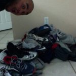 AJ Francis New England Patriots 2013 Rookie Training Worn Blue, Red & White Nike Lunar TR1 Sneakers - Image 10