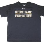 Nic Weishar Practice Worn & Signed Official Notre Dame Fighting Irish Football Under Armour XL Shirt