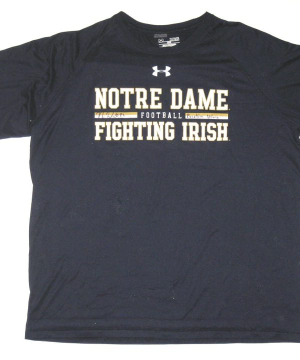 notre dame under armour shirt