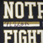 Nic Weishar Practice Worn & Signed Official Notre Dame Fighting Irish Football Under Armour XL Shirt - Image 3