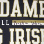 Nic Weishar Practice Worn & Signed Official Notre Dame Fighting Irish Football Under Armour XL Shirt - Image 4