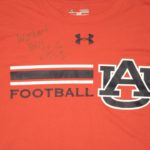 Chandler Cox Training Worn & Signed Auburn Tigers Football Under Armour HeatGear XL Shirt