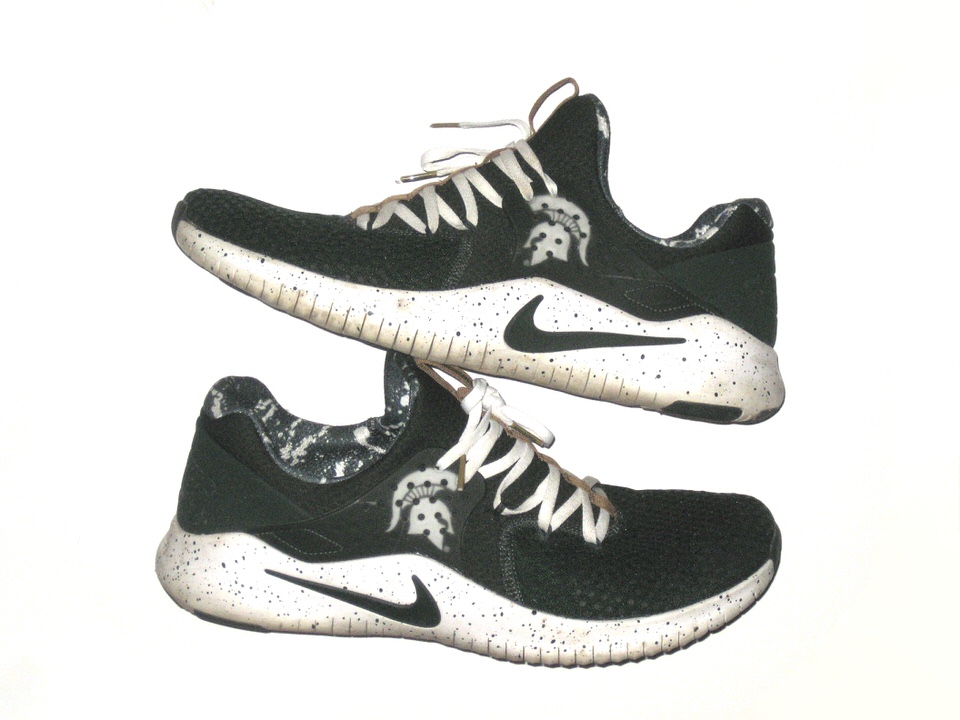 David Beedle Training Worn & Signed Michigan State Nike Free V8 Zero Shoes - Big Possessions