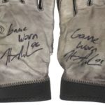 Henry Anderson New York Jets 2018 Game Worn & Signed Black, White & Gray Nike SB4 XXL Gloves
