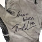 Henry Anderson New York Jets 2018 Game Worn & Signed Black, White & Gray Nike SB4 XXL Gloves