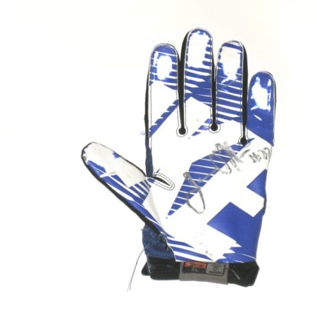 James O'Hagan Buffalo Bulls Practice Worn & Signed Blue, Black & White Nike Glove (Single)
