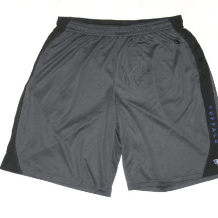 James O'Hagan Practice Worn & Signed Official Gray Buffalo Bulls Champion XL Shorts