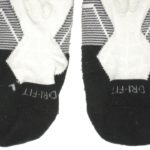 LJ Scott Michigan State Spartans Game Worn & Signed White, Black & Gray Nike Drifit Socks - Image 5