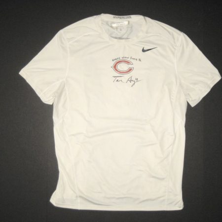 Tanner Gentry 2017 Rookie Year Game Worn & Signed Official Chicago Bears #19 Nike Hypercool XL Shirt