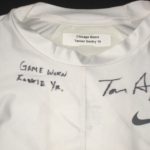 Tanner Gentry Chicago Bears 2017 Rookie Year Game Worn & Signed White Nike Pro Padded Shirt
