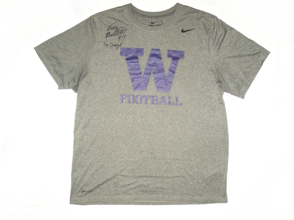 Tevis Bartlett Practice Worn & Signed Official Washington Huskies