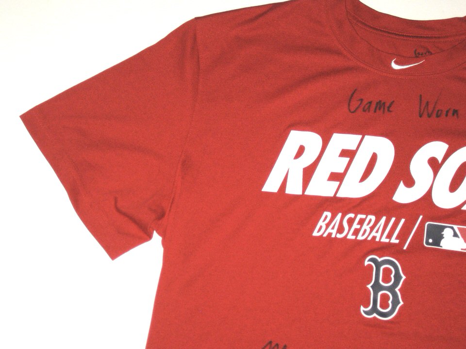 Matthew Gorst Game Worn & Signed Official Boston Red Sox Baseball Nike Dri- Fit XL Shirt - Big Dawg Possessions