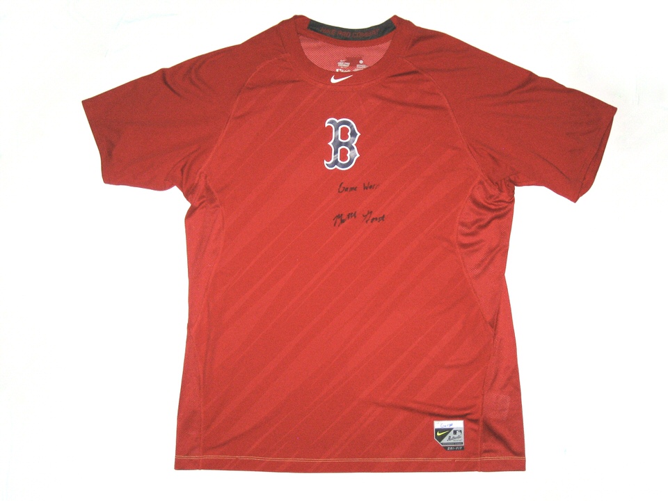 Nike MLB Boston Red Sox Official Road Short Sleeve T-Shirt Grey