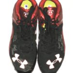 Matthew Gorst Pawtucket Red Sox Game Worn & Signed Black & Red Under Armour Cleats