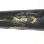 Dario Pizzano Binghamton Rumble Ponies Game Used & Signed Black & Gold Phoenix Bat - Image 4