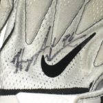Henry Anderson New York Jets 2018 Game Worn & Signed White, Black & Gray Nike Gloves – Good Use!!!