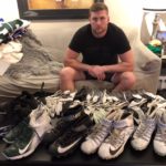 Henry Anderson New York Jets 2018 Game Worn & Signed White, Black & Gray Nike Gloves – Good Use!!! - Image 8