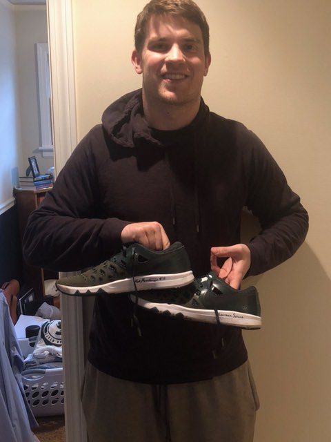 Matt Morrissey Team Issued & Signed Official Michigan State Spartans Nike  Train Speed 4 Week Zero Shoes - Size  - Big Dawg Possessions