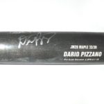 Dario Pizzano Binghamton Rumble Ponies Game Used & Signed Black Bat