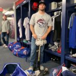 Dario Pizzano Binghamton Rumble Ponies Game Used & Signed Black Bat