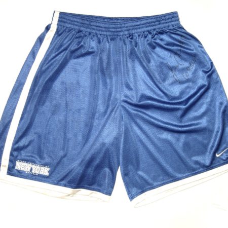 James O'Hagan Practice Worn & Signed Official Blue & White Buffalo Bulls Nike 3XL Shorts