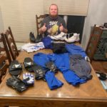 James O'Hagan with Practice Worn & Signed Official Blue & White Buffalo Bulls Nike 3XL Shorts