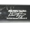 Dario Pizzano Binghamton Rumble Ponies Game Used & Signed Black & White Phoenix Bat