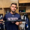 Dario Pizzano with Binghamton Rumble Ponies Game Used & Signed Black & White Phoenix Bat