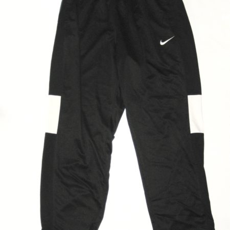 Ryan Bee Marshall Thundering Herd Team Issued Black & White Nike Dri-Fit XXL Sweatpants - Worn Around Campus!