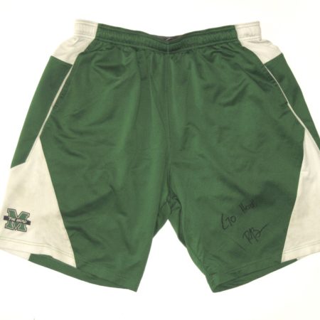 Ryan Bee Player Issued & Signed Official Marshall Thundering Herd #91 Nike Dri-Fit XXL Shorts
