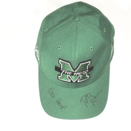Ryan Bee Pre-Owned & Signed Official Marshall Thundering Herd Nike Dri-Fit Hat – Worn Around Campus!
