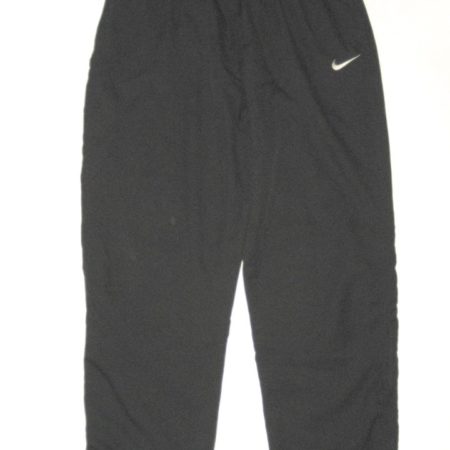 Ryan Bee Marshall Thundering Herd #91 Training Worn Black & White Nike 3XL Wind Pants