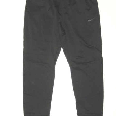 Ryan Bee Marshall Thundering Herd Player Issued Black & Silver Nike Therma-Fit XXL Sweatpants