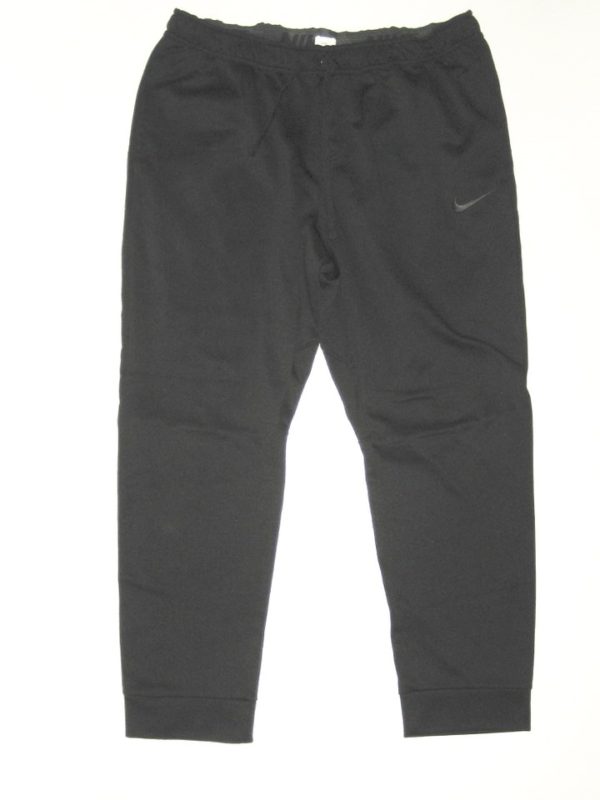 Ryan Bee Marshall Thundering Herd Player Issued Black & Silver Nike Therma-Fit XXL Sweatpants