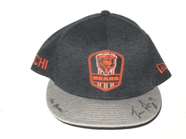 Tanner Gentry 2018 Sideline Worn & Signed Official Chicago Bears #19 New Era 9FIFTY Snapback Adjustable Hat