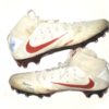 Deontae Skinner New York Giants Game Used & Signed White & Red Nike Vapor Cleats