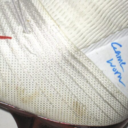 Deontae Skinner New York Giants Game Used & Signed White & Red Nike Vapor Cleats