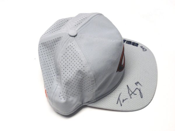 Tanner Gentry 2018 Training Camp Worn & Signed Official Gray Chicago Bears #19 New Era Hat