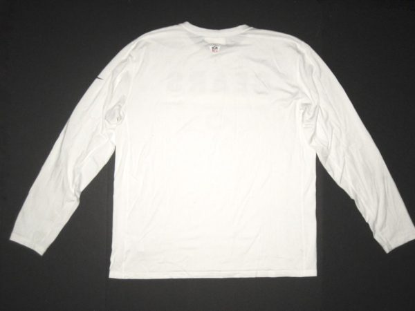 Tanner Gentry Practice Worn & Signed Official Chicago Bears #19 Long Sleeve Nike Dri-FIT XL Shirt