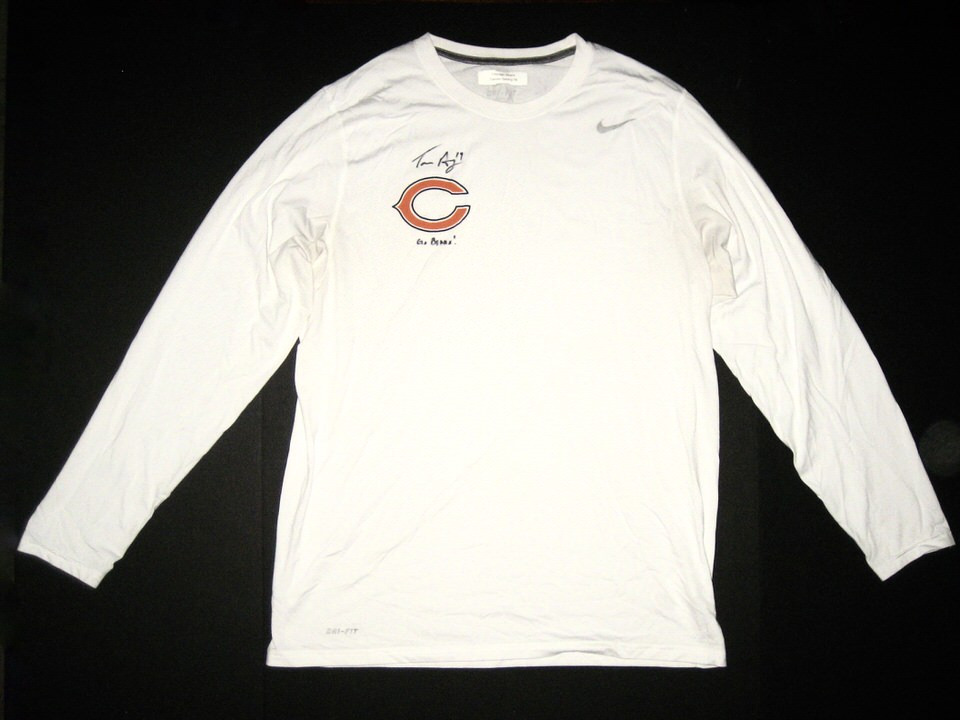 Chicago bears white long sleeve shirt hotsell