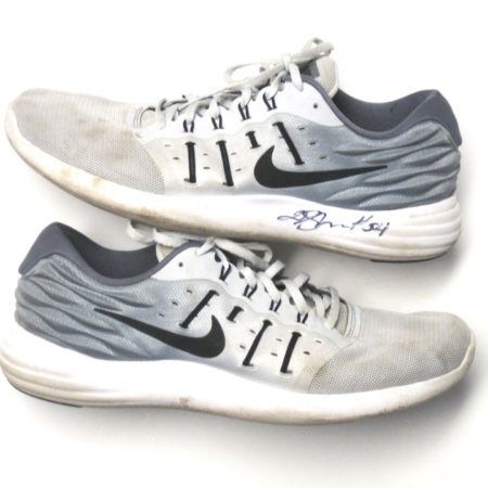 Deontae Skinner New York Giants Training Worn & Signed Nike Lunarstelos Shoes