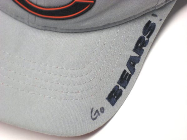 Tanner Gentry 2018 Training Camp Worn & Signed Official Gray Chicago Bears #19 New Era 9TWENTY Adjustable Hat