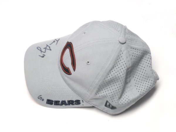 Tanner Gentry 2018 Training Camp Worn & Signed Official Gray Chicago Bears #19 New Era 9TWENTY Adjustable Hat - Image 6