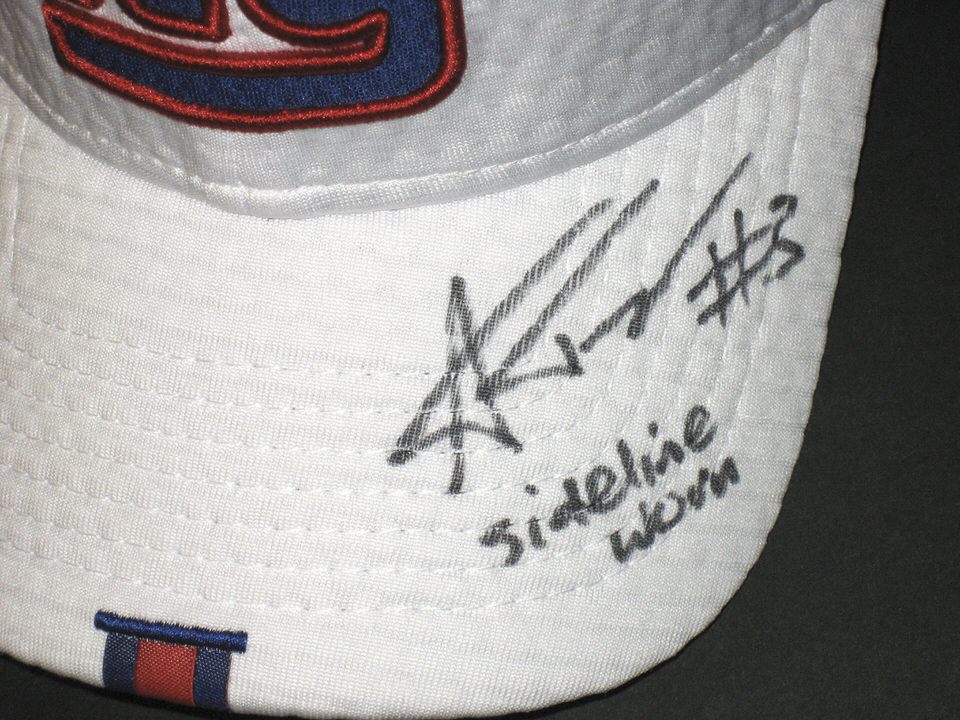 Alex Tanney 2019 Sideline Worn & Signed Official White New York