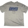 Alex Tanney 2019 Training Worn & Signed Official Gray New York Giants #3 Nike Dri-Fit XL Shirt