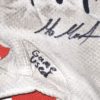 Max Moroff 2019 Columbus Clippers Game Used & Signed Red, Blue & Gray Lizard Skins Batting Gloves - Image 3